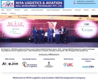 Niyalogistics.com(NIYA Logistics and Aviation Skill Development Company) Screenshot