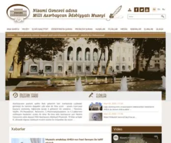 Nizamimuseum.az(Ana səhifə) Screenshot