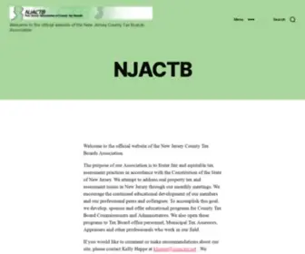 Njactb.org(The official website of the new jersey county tax boards association) Screenshot