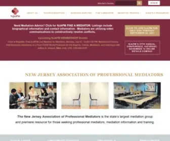 Njapm.org(The New Jersey Association of Professional Mediators) Screenshot