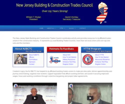 NJBCTC.org(New Jersey Building and Construction Trades Council) Screenshot