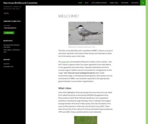 NJBRC.net(New Jersey Bird Records Committee) Screenshot