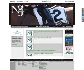 NJbreds.com(The Thoroughbred Breeders' Association of New Jersey) Screenshot