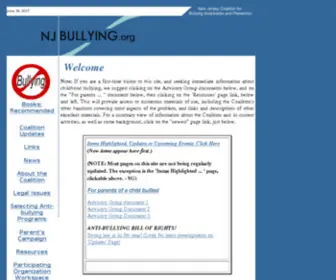 Njbullying.org(NJ Bullying Org) Screenshot