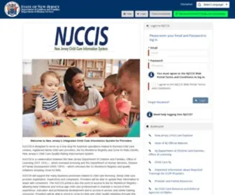 NJccis.com(New Jersey Child Care Information System) Screenshot