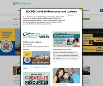 NJCDD.org(Advancing the rights and opportunities of New Jersey residents with developmental disabilities) Screenshot