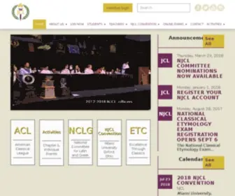 NJCL.org(National Junior Classical League) Screenshot