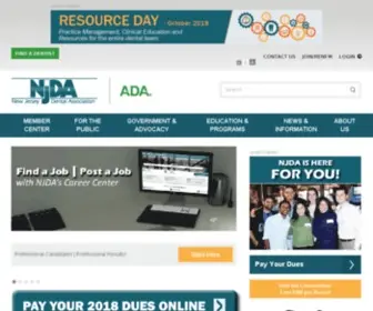 Njda.org(The official site for oral health news and information for NJ. The NJDA) Screenshot