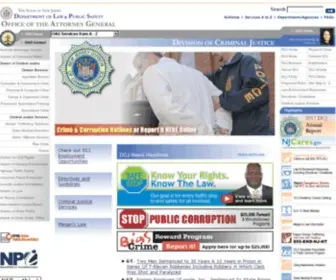 NJDCJ.org(State of New Jersey) Screenshot