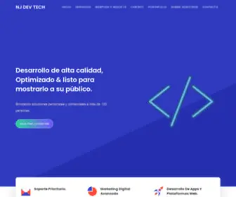 Njdevtech.com(Desarrollo de pagina web y Apps moviles) Screenshot