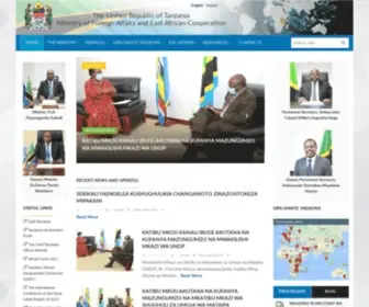 Nje.go.tz(Ministry of Foreign Affairs and East African Cooperation) Screenshot
