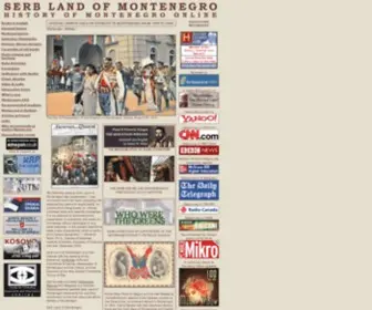 Njegos.org(Serb Land of Montenegro) Screenshot