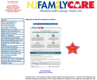 Njfamilycare.org(Page Redirection) Screenshot