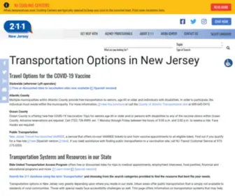 Njfindaride.com(Transportation Options in New Jersey) Screenshot