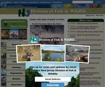 Njfishandwildlife.com(NJDEP Division of Fish & Wildlife) Screenshot