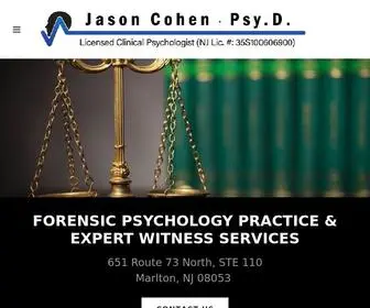 NjforensicPsychology.com(Jason Cohen) Screenshot