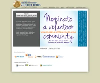 Njgovernorsawards.com(New Jersey State Governor's Jefferson Awards) Screenshot