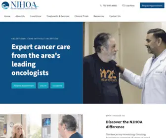 Njhoa.com(New Jersey Hematology Oncology Associates) Screenshot