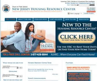 NJHRC.gov(New Jersey Housing Resource Center) Screenshot