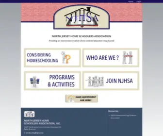 NJhsa.net(North Jersey Home Schoolers Association) Screenshot