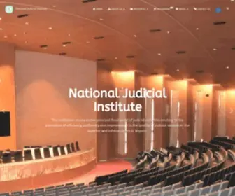 Nji.gov.ng(National Judicial Institute) Screenshot
