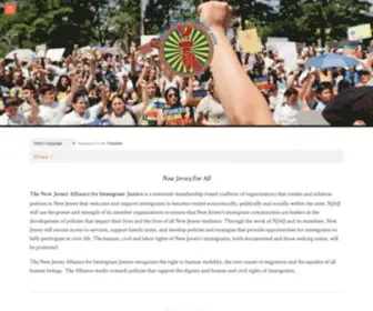 Njimmigrantjustice.org(New Jersey Alliance for Immigrant Justice) Screenshot