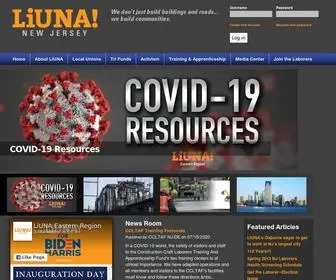 Njlaborers.org(New Jersey Laborers Union) Screenshot