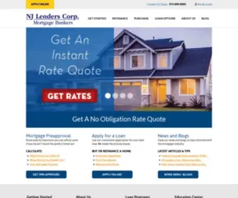 Njlenders.com(Best Mortgage Rates NJ) Screenshot