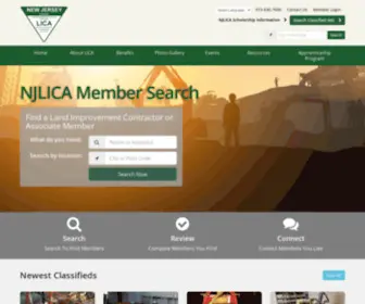 Njlica.org(Land Improvement Contractors Directory) Screenshot