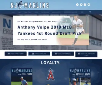 Njmarlins.com(NJ Marlins) Screenshot