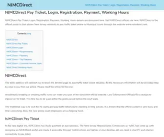 NJMCDirect.me(NJMCDirect Pay Ticket) Screenshot