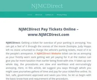 NJMCDirects.website(NJMCDirect Traffic Tickets Online Payment at) Screenshot