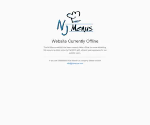 Njmenus.com(NJ Menus) Screenshot