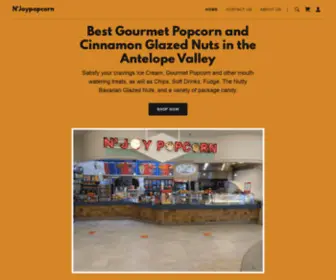 Njoypopcorn.com(Gourmet Popcorn) Screenshot