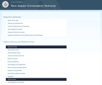 Njportal.com(New Jersey Government Services) Screenshot