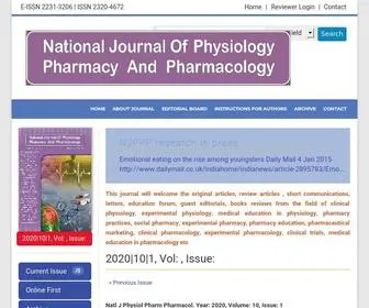 NJPPP.com(National Journal of Physiology) Screenshot