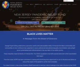 NJPRF.org(NJ Pandemic Relief Fund) Screenshot