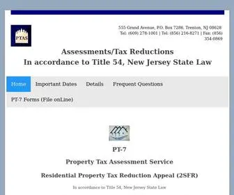 NJproptax.com(Property Tax Assessment Service) Screenshot