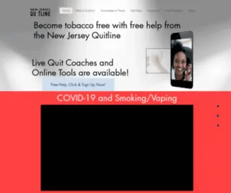 Njquitline.org(NJ Quit Smoking Quit Vaping) Screenshot