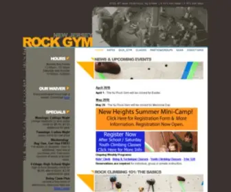 Njrockgym.com(New Jersey Rock Gym) Screenshot