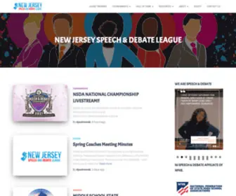 NJSDL.org(NEW JERSEY SPEECH & DEBATE LEAGUE) Screenshot