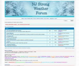 NJStrongweatherforum.com(NJ Strong Weather Forum) Screenshot