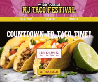 Njtacofestival.com(NJ Taco Festival 2021) Screenshot