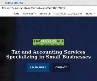 Njtaxmedics.com(Forker & Associates/ TaxSolvers 856.988.7055) Screenshot