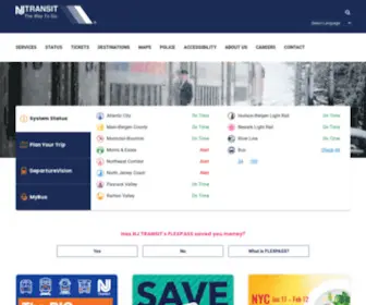 NJtransit.com(NJ Transit) Screenshot