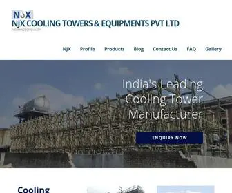 NJxcoolingtowers.com(NJX COOLING TOWERS &amp; EQUIPMENTS PVT LTD) Screenshot