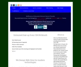 NK.ca(Internet Service Provider with over 25 years of experience Edmonton) Screenshot