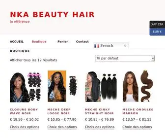 Nkabeautyhair.com(La référence) Screenshot