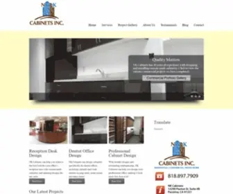 Nkcabinets.com(NK Cabinets) Screenshot