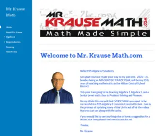 Nkinfinity.com(Krause Math) Screenshot